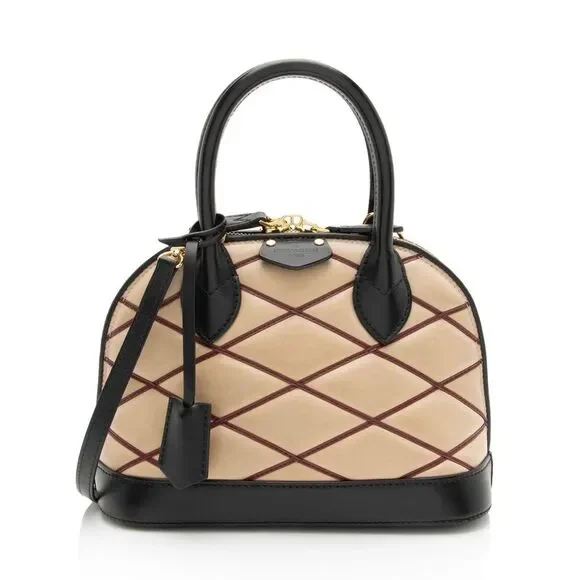 Louis Vuitton Lambskin Malletage Alma BB Satchel - Picture 1 of 16